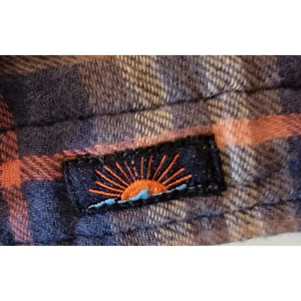 Faherty Reversible Stretch Blanket Shirt Flannel Button Up Men Small